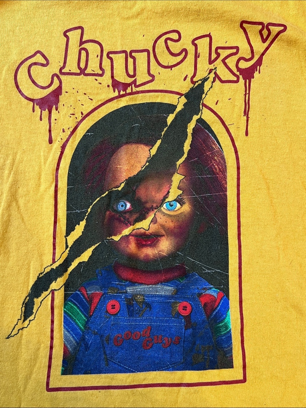 Chucky Graphic Kids' Yellow Short-Sleeve Tee